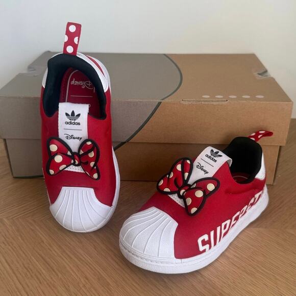 RARE Adidas Superstar 360 Disney Minnie Mouse Toddler Sneakers- SZ 10 C